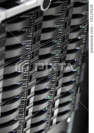 San Storage Hard Drives In Large Data Center San Storage Hard Drives In Large Data Center 58229926