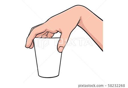 Hand gesture comic book pop art isolated 58232268