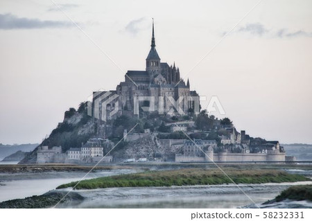 Early morning world heritage, Mont Saint Michel 58232331