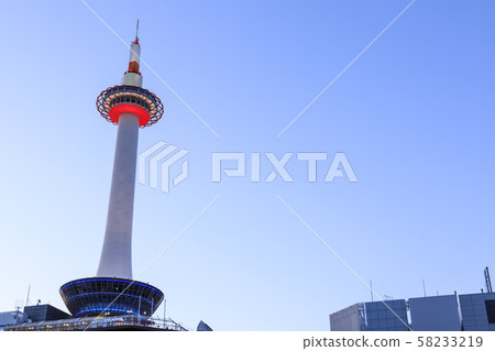 京都塔暮光之城夜景 京都塔暮光之城夜景 58233219