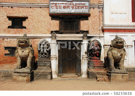 Nepal Bhaktapur National Museum entrance Nepal Bhaktapur National Museum entrance 58233638