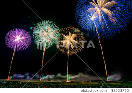 新潟縣G園尼崎慶典海上煙花節300 Sha 58233720