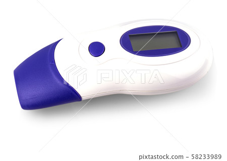 Non-contact Remote Electronic modern thermometer isolated Non-contact Remote Electronic modern thermometer isolated 58233989