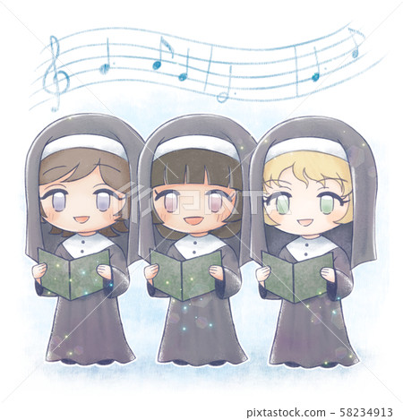 Hand-drawn and choral sisters 1 58234913
