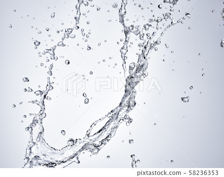 濺起(白色背景) 濺起(白色背景) 58236353