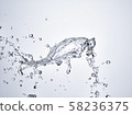 濺起（白色背景） 58236375