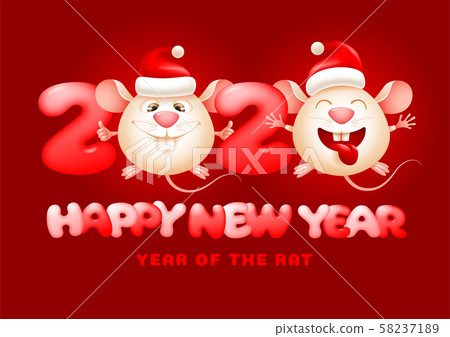 Happy Chinese New Year. Year Of The Rat 58237189
