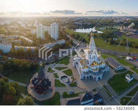 Minsk church. City center. Minsk church. City center. 58238005