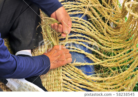 稻草麻線涼鞋工作 稻草麻線涼鞋工作 58238545
