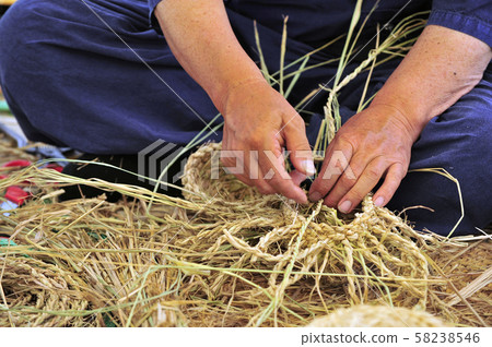 稻草麻線涼鞋工作 稻草麻線涼鞋工作 58238546