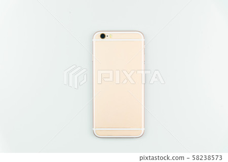 back side of mobile phone isolated on white back side of mobile phone isolated on white 58238573