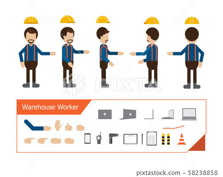 Set of workers 58238858