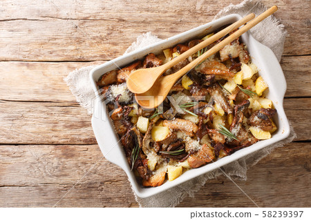 Homemade traditional chicken casserole with 58239397