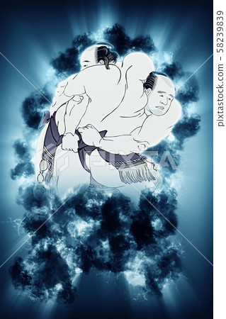 浮世繪相撲花圈8煙 浮世繪相撲花圈8煙 58239839