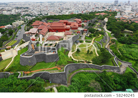 From the sky of Shurijo Castle Park From the sky of Shurijo Castle Park 58240245