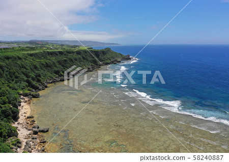 From above the coast of Peace Memorial Park From above the coast of Peace Memorial Park 58240887