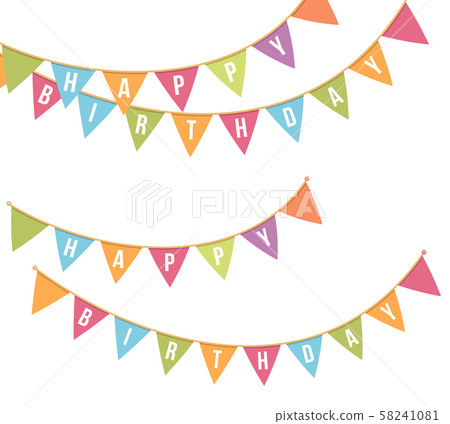 Happy Bithday Bunting Happy Bithday Bunting 58241081