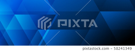 Dark blue abstract tech polygonal banner design Dark blue abstract tech polygonal banner design 58241349