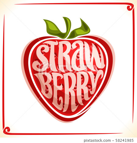 Vector logo for Strawberry Vector logo for Strawberry 58241985