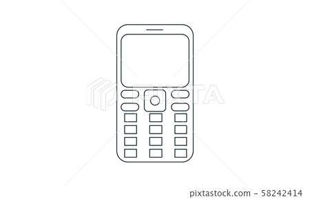 Cell phone icon vector concept illustration for design. Cell phone icon vector concept illustration for design. 58242414