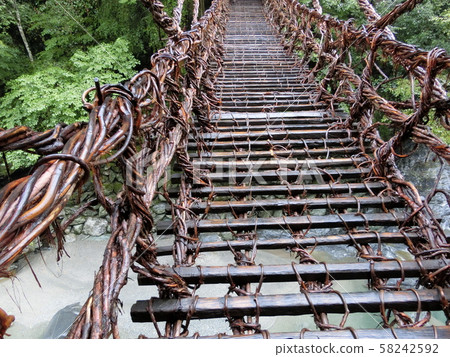 Japan's Sanki Bridge, Iya Kazura Bridge 58242592