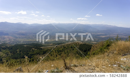 scenic view over skopje from a mountain scenic view over skopje from a mountain 58242888
