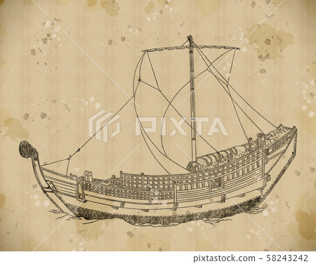Ukiyoe ship 2 vintage 58243242