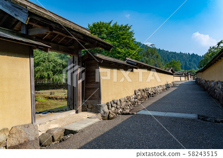 Fukui Prefecture Ichijodani Asakura ruins townscape and restored building 58243515