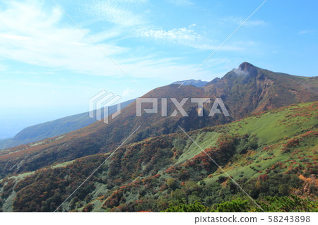 從大倉山脊那須中部看到的朝日岳 58243898