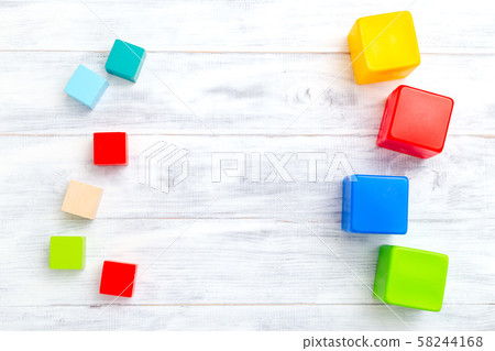 Baby wooden education toys. copy space Baby wooden education toys. copy space 58244168