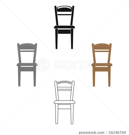 Chair icon of vector illustration for web and mobile 58246704
