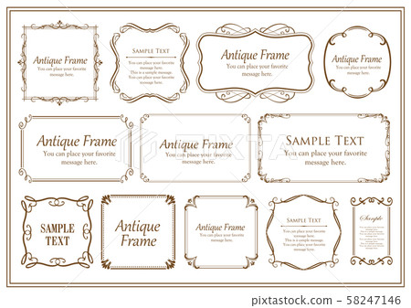 Elegant frame design antique luxury vintage Elegant frame design antique luxury vintage 58247146