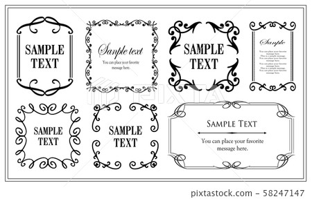 Elegant frame design antique luxury vintage Elegant frame design antique luxury vintage 58247147