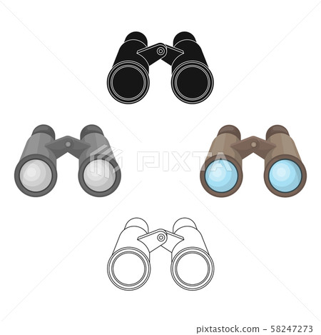 Binoculars for observation.African safari single icon in cartoon,black style vector symbol stock Binoculars for observation.African safari single icon in cartoon,black style vector symbol stock 58247273