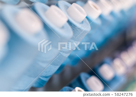 Background with a lot of blue threads Background with a lot of blue threads 58247276