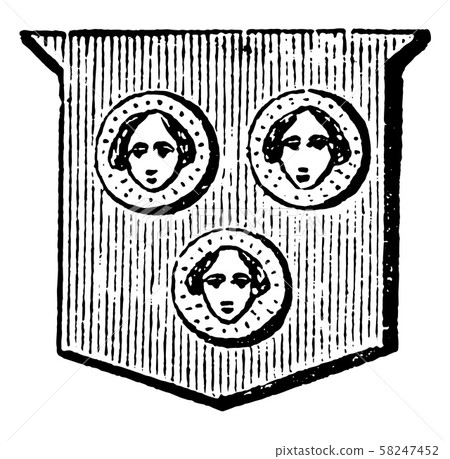 Bezants Figured are depicted with a human face, Bezants Figured are depicted with a human face, 58247452