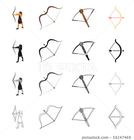 Isolated object of hand and tribal symbol. Set of hand and nature vector icon for stock. Isolated object of hand and tribal symbol. Set of hand and nature vector icon for stock. 58247469