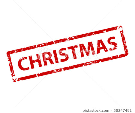 Christmas stamp vector texture. Rubber cliche Christmas stamp vector texture. Rubber cliche 58247491