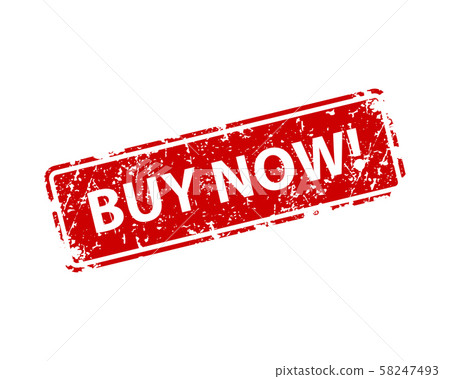 Buy now stamp vector texture. Rubber cliche Buy now stamp vector texture. Rubber cliche 58247493