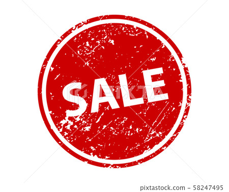 Sale stamp vector texture. Rubber cliche imprint. Sale stamp vector texture. Rubber cliche imprint. 58247495