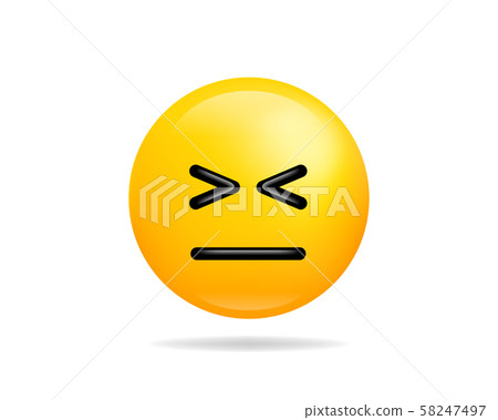 Emoji Smile Icon Vector Symbol. Smiley Face Yellow - Stock Illustration  [58247497] - Pixta