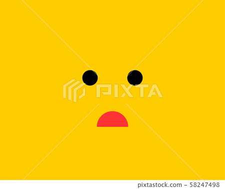 Emoji smile icon vector symbol on yellow Emoji smile icon vector symbol on yellow 58247498