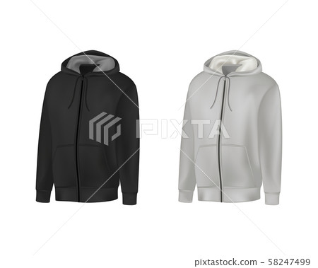 Blank black, gray mens hoodie sweatshirt long Blank black, gray mens hoodie sweatshirt long 58247499