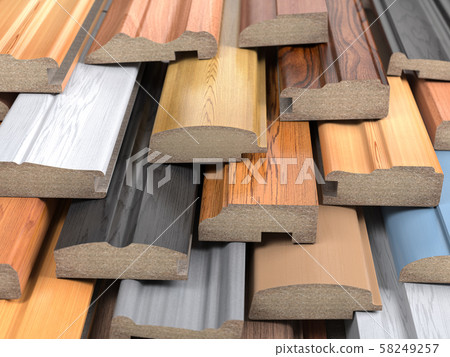Set of wooden furniture CMD or MDF profiles. Set of wooden furniture CMD or MDF profiles. 58249257