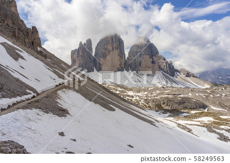 Tre Cime di Lavaredo. Majestic peaks in the 58249563