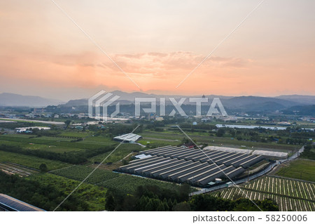 landscape with farm scenic at Puli township 58250006