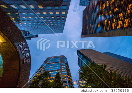 Tokyo cityscape in Japan Otemachi Station and Skyscraper 58250116