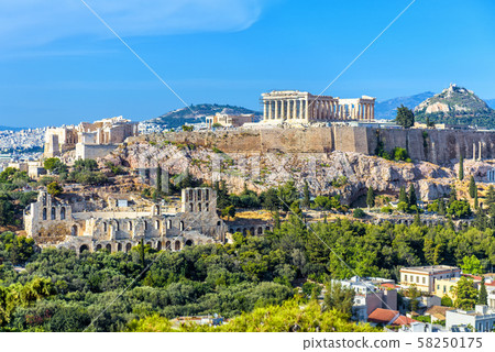 Athens in summer, Greece. Panorama of Acropolis 58250175