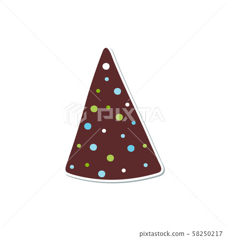 Isolated Christmas tree in flat style Isolated Christmas tree in flat style 58250217