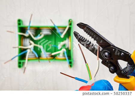 Stripper used for cutting end of electric wires Stripper used for cutting end of electric wires 58250337